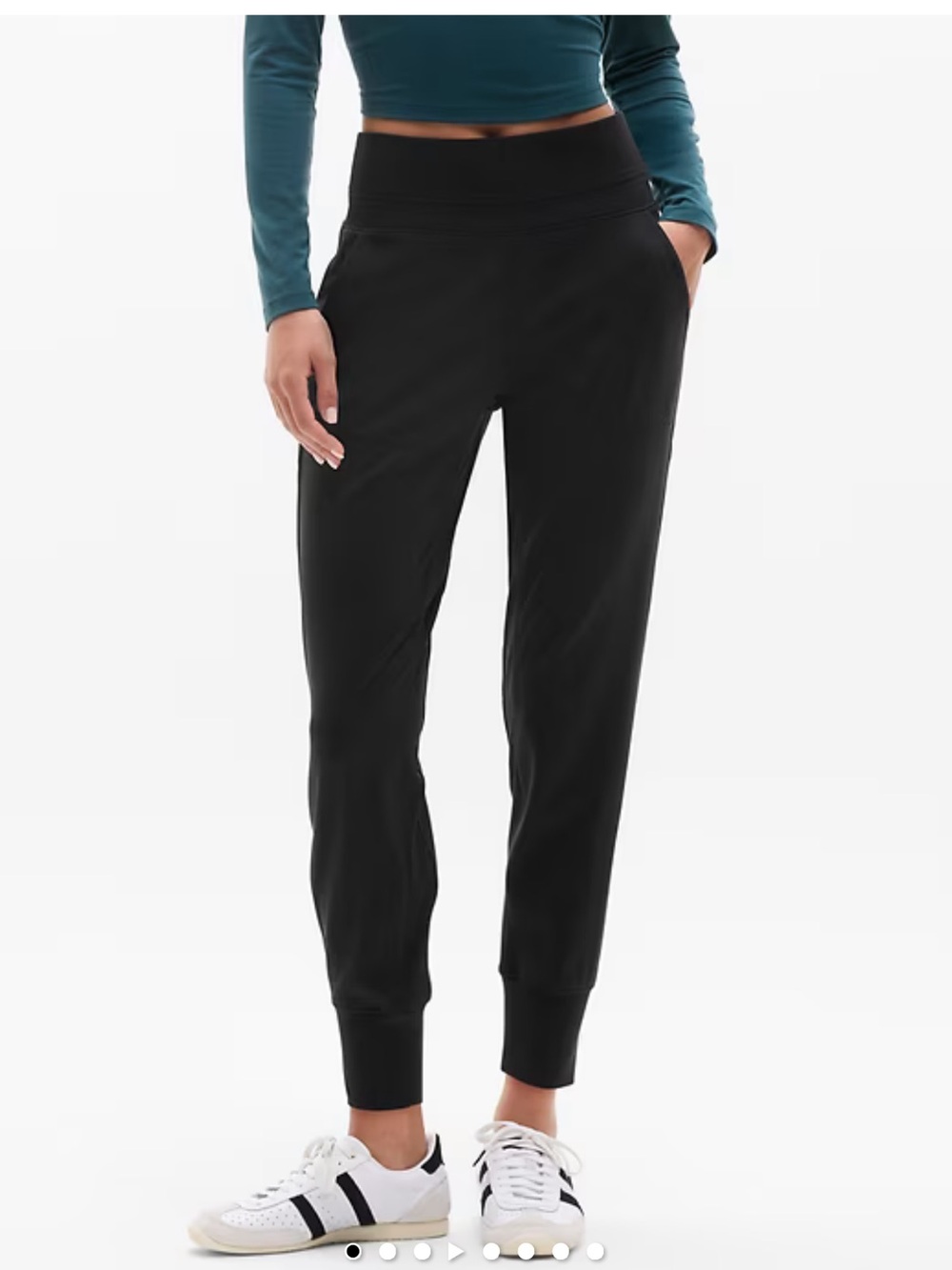 Athleta Venice Black High-Rise Jogger Pants
